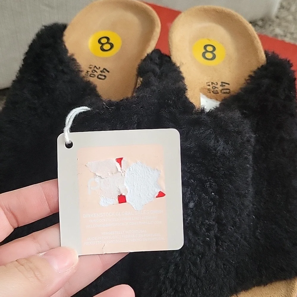 Papillio by Birkenstocks Namica Shearling Wedge Teddy Black 38 40 41 NWOB